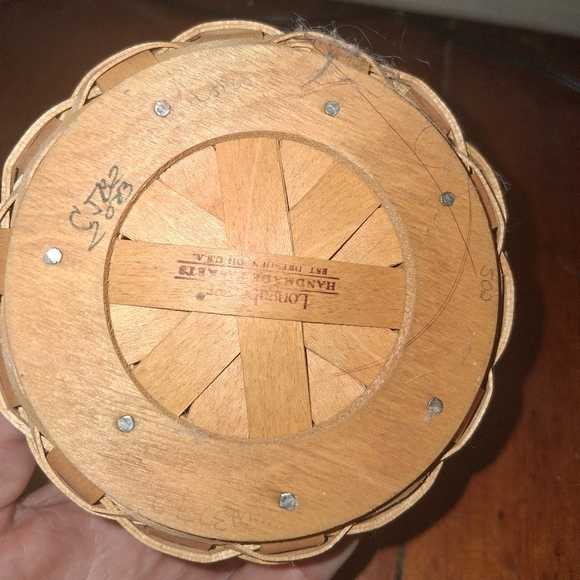 *bogo* Longaberger Brown Woven Basket with Handle - Picture 6 of 6